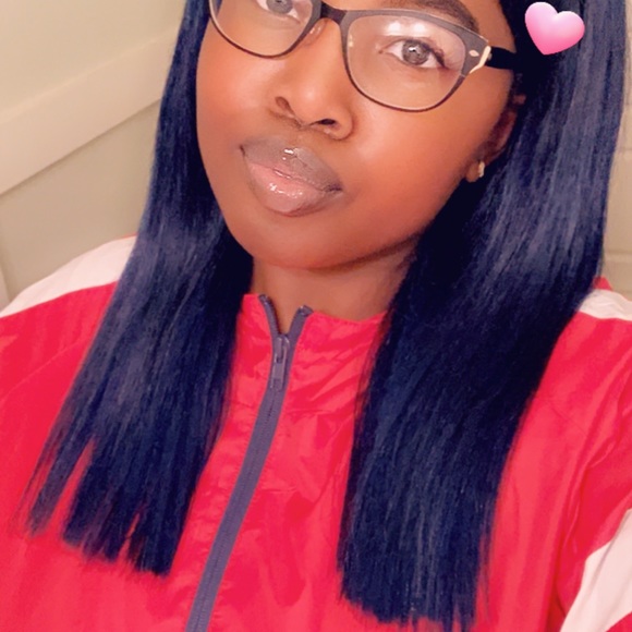 Dark/Navy blue closure wig main image 3